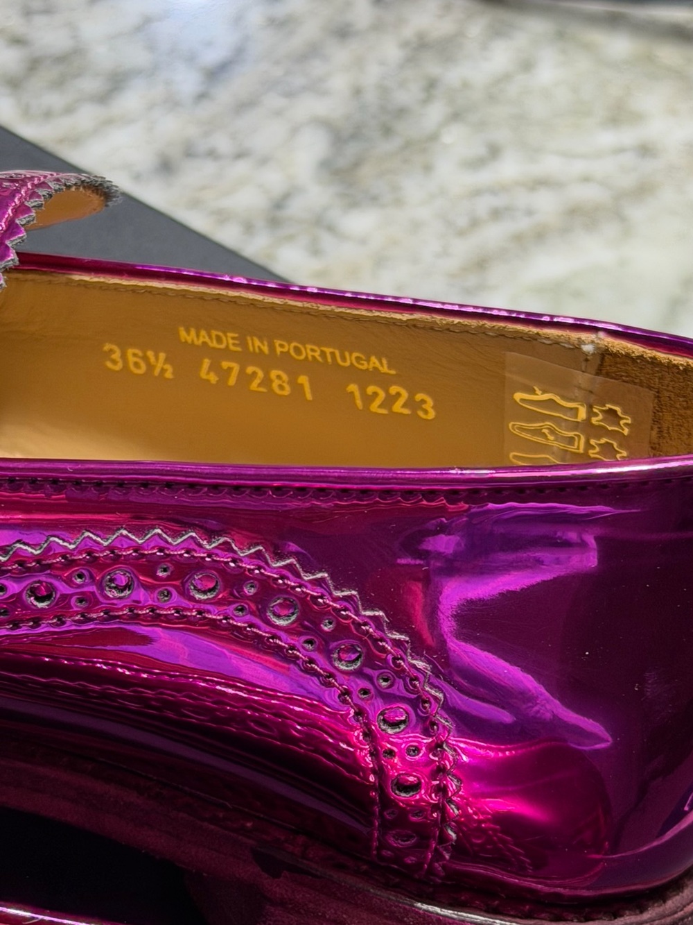 The Office of Angela Scott Ms Charlotte Magenta Loafers Pink Loafers NIB - Picture 7 of 17
